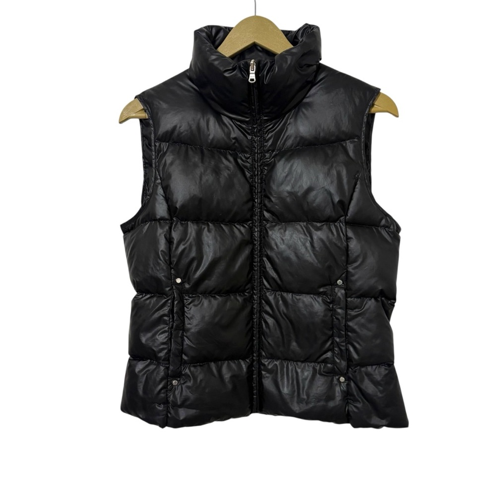 Chaps Size Small Black Down Filled Puffer Vest Outdoor Travel Hiking Winter‎